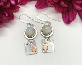 Sterling Silver Moonstone Earrings