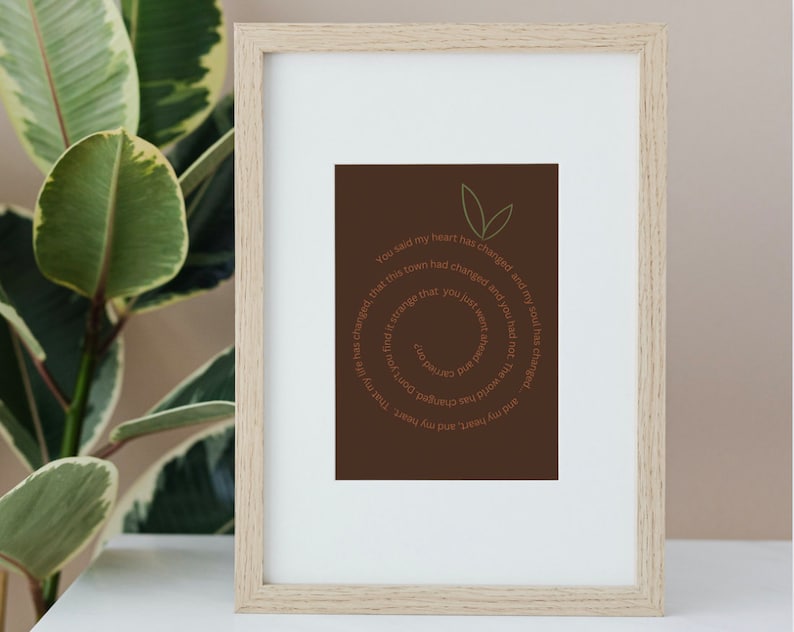Orange Juice by Noah Kahan Lyrics Poster Stick Season Digital Etsy
