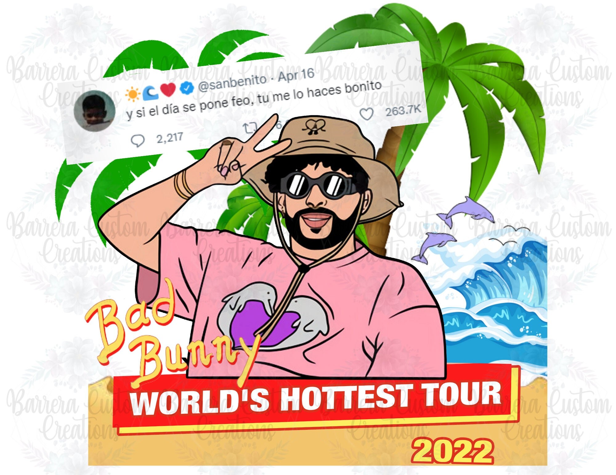 Bad Bunny 2 Wrist Bands 2022 Worlds Hottest Tour Www asshodriyah9 Bad Bunny 2 Wrist Bands 2022 Worlds Hottest Tour Www asshodriyah9