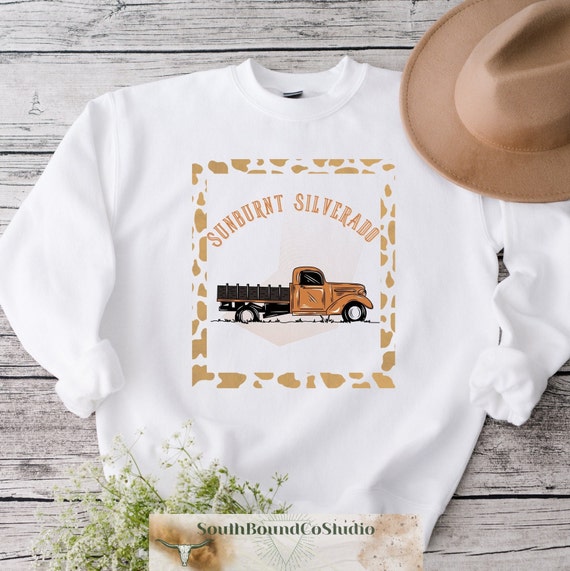 Sweatshirt Unisexe Country Music – Motif Red Dirt Wild Child, Style Décontracté, Manches Longues
