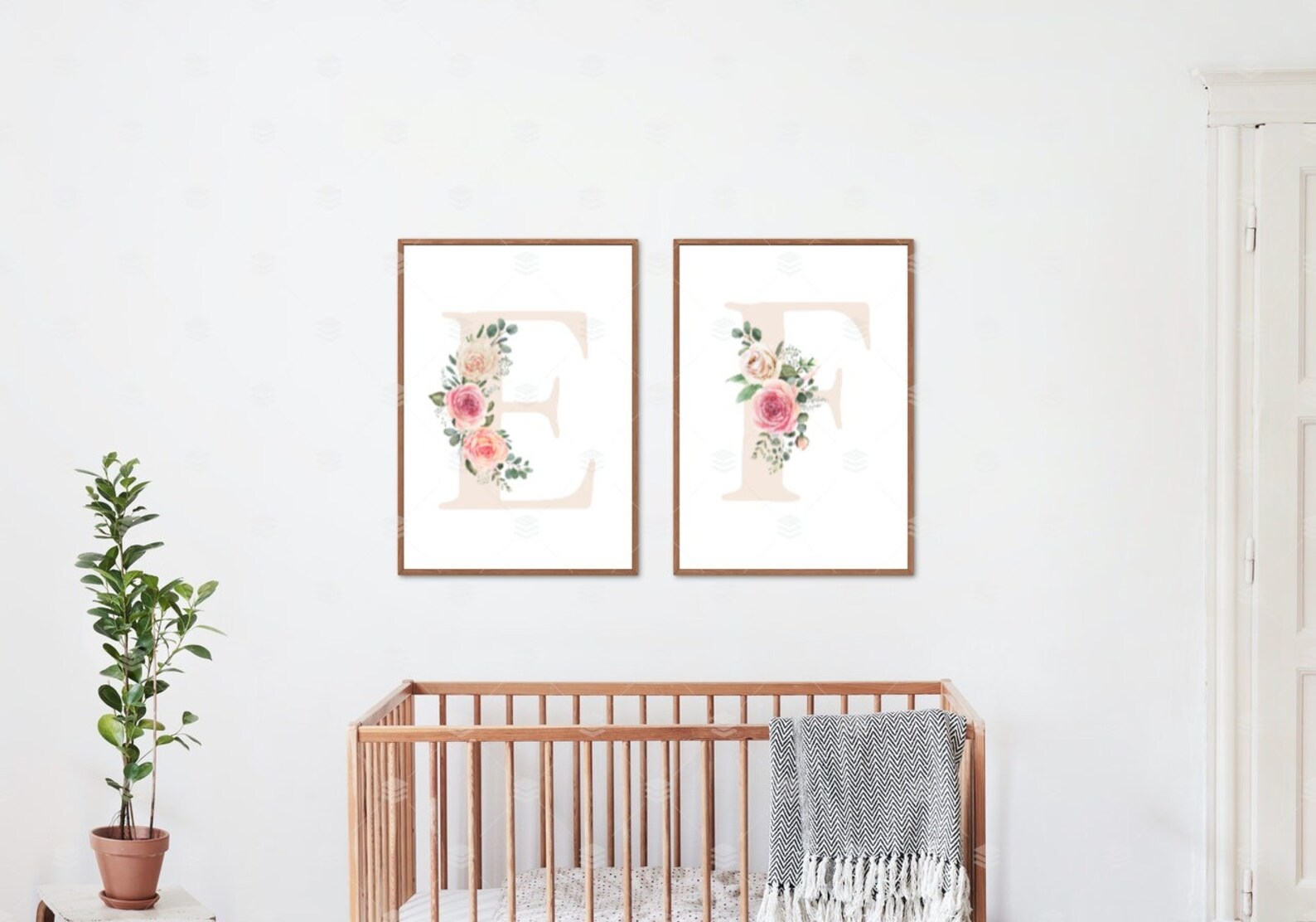 Letter E Wall Decor Digital Download Initial Wall Art Etsy