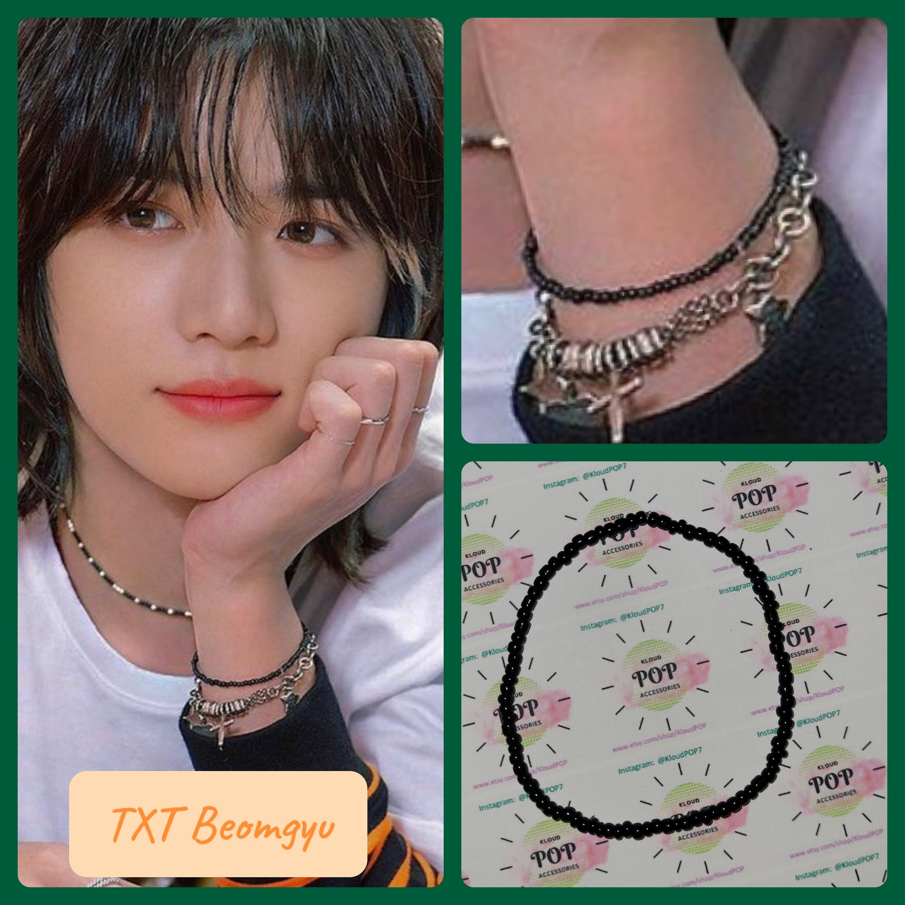 K-POP・アジア BEOMGYU BLACK BRECELET K-POP・アジア BEOMGYU BLACK BRECELET TOMORROW X TOGETHER