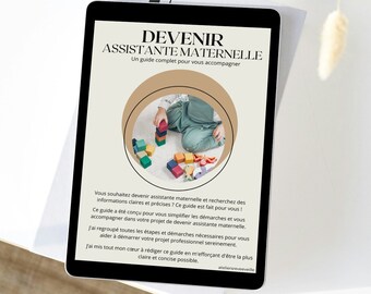 Devenir assistante maternelle - Guide