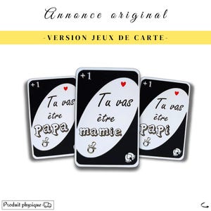 Annonce Grossesse Originale Jeu de Carte