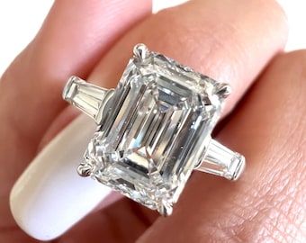 ※オーダージュエリー　エメラルドカット　3カラット　ダイヤモンドリング エメラルド リング 0.7ct /s0453em ジュエリー専門店 malvaceae