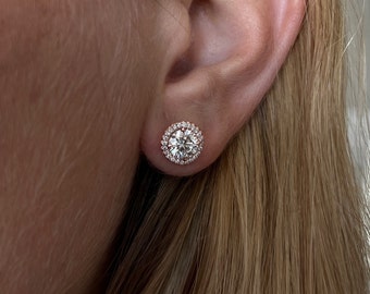 14KT Weißgold 2,50 Karat Diamant Ohrstecker