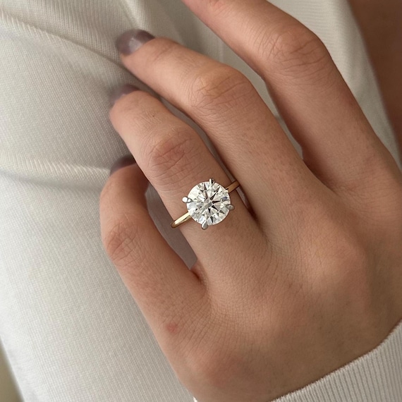 Orovi Gioielli da donna con diamante rotondo da 0,08 ct con 2 diamanti