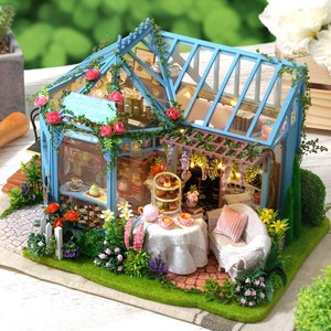 DIY Rose Garden Tea House Kit With Lighting & Music - Etsy