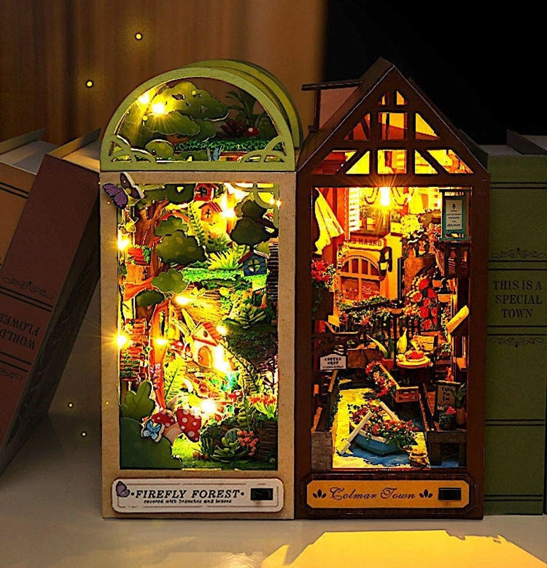 DIY French Colmar Town Book Nook With LED Lightingeurope - Etsy