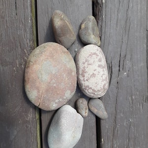 Purple River Rocks Lot | Michigan UP Lake Superior Raw Natural Rocks and Stones | For Crafts Decorating and DIsplay