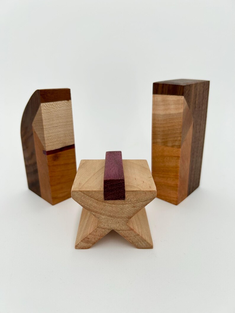 Custom Nativity Set Lasting Handmade Nativity Set, Religious Symbolism, Modern Wooden ...