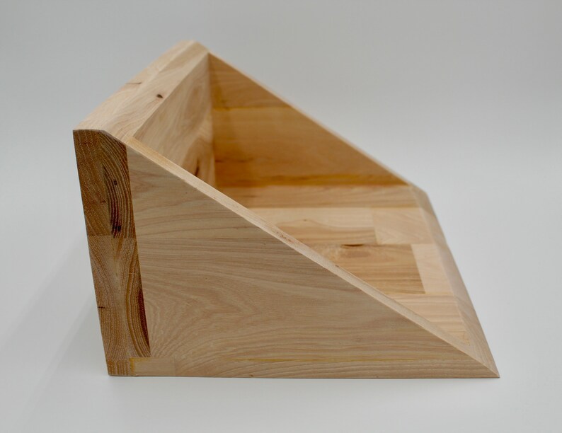 Hickory Floating Wall Shelf Perfect for Apartment Size Living Etsy