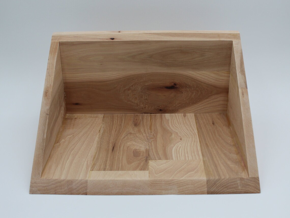 Hickory Floating Wall Shelf Perfect for Apartment Size Living Etsy