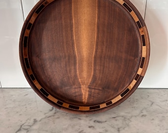 Made In Tennessee Handmade Decorative Walnut and Maple Wooden Bowl