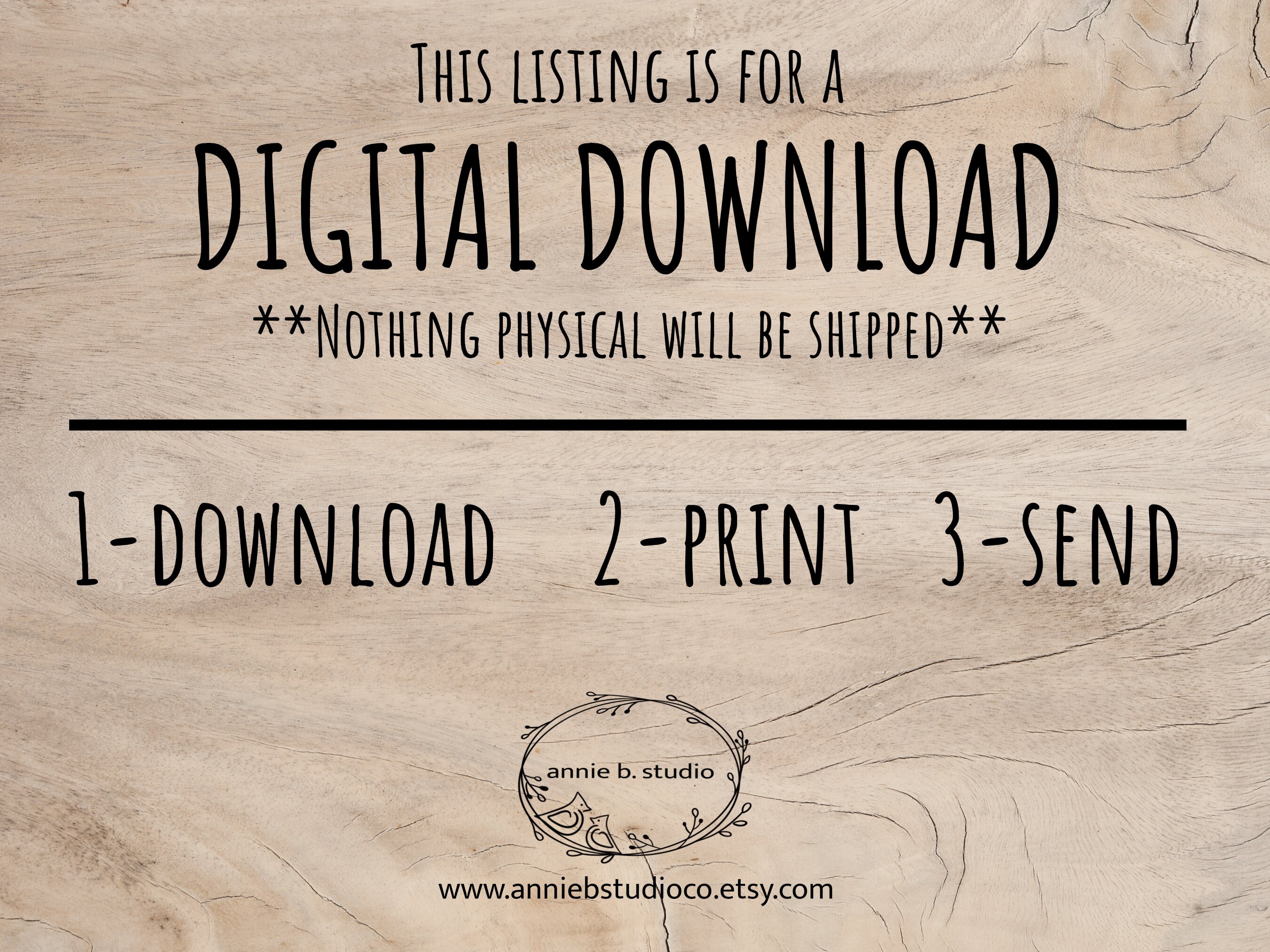 PRINTABLE Minimalist Merry Christmas Card, INSTANT DOWNLOAD, 5x7 ...