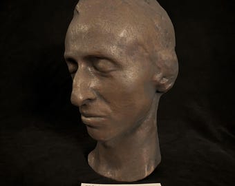 Museum-grade Frédéric Chopin death mask - with museum tag
