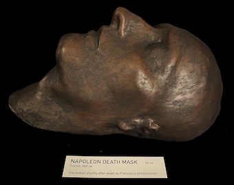 Museum-grade Napoleon death mask, with museum tag