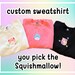 Custom Embroidered Squishmallows Sweatshirt 