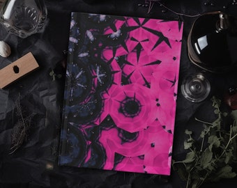 Magenta Kaleidoscope Hardcover Journal | Witchy Stationery