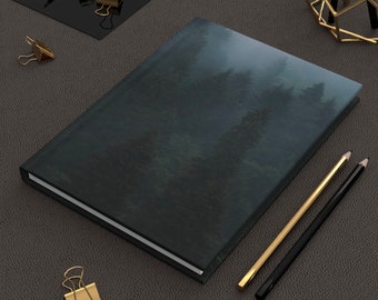 Misty Forest Hardcover Journal: Twilight Vibes, Teacher Gift
