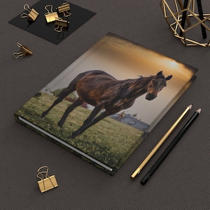 Gorgeous Real Horse Photo Animal Nature Journal | Pretty Native Horses Notebook | Gift Ideas | Blank Diary | Teacher Gifts | Lilith Moon