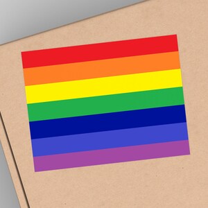Pride Flag Square Stickers | Pride Sticker for Birthday, Anniversary, Pride Day | LGBT Support Gift for Lesbian, Gay, Trans, Non-Binary