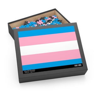 Transgender Pride Flag Puzzle (120, 252, 500-Piece)