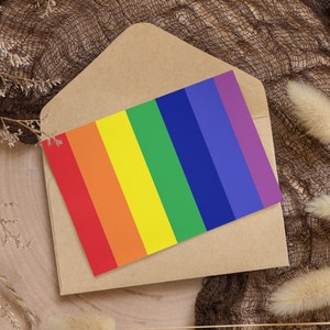 Pride Flag-ansichtkaartenbundels (inclusief enveloppen) | Pride-ansichtkaarten voor verjaardag, jubileum, Pride Day | LGBT-ondersteuningsgeschenk