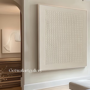 3D Strukturierte Wandkunst Beige Wandkunst 3D Kleine Beige Würfel Strukturierte Wandkunst Original Strukturierte Kunst für Wohnkultur Neutral Beige Kunstwerk