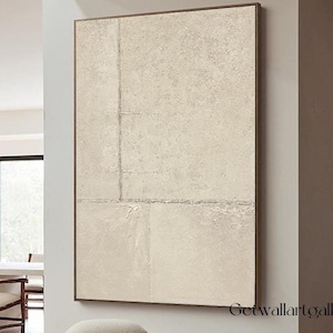 Beige brown textured wall art original brown minimalist painting wabi-sabi wall art beige minimalist canvas art large neutral wall decor