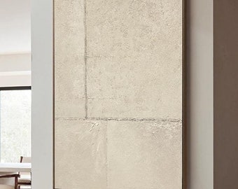 Beige brown textured wall art original brown minimalist painting wabi-sabi wall art beige minimalist canvas art large neutral wall decor
