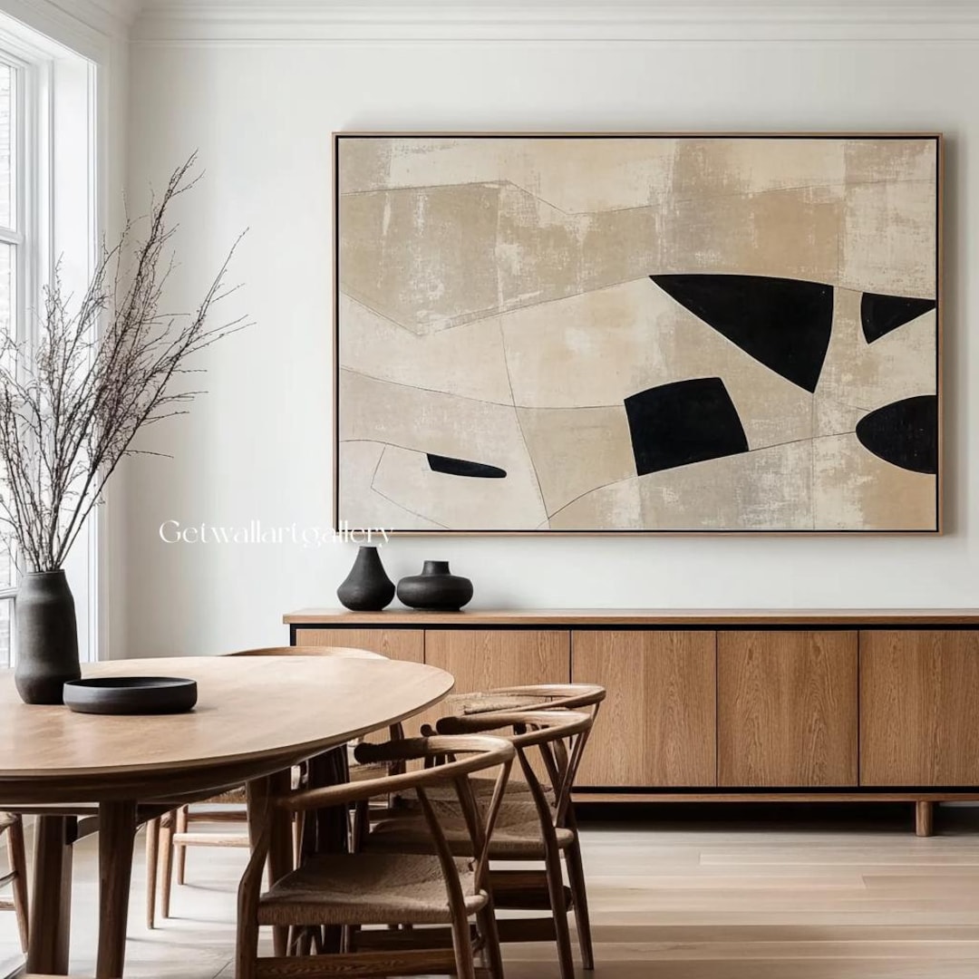 Brown Wabisabi Wall Art Beige Wabi Sabi Wall Art for Livingroom Decor ...