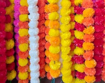 Diwali Blumengirlanden Ringelblumen Dekorationen Hochzeit Festliche Dekor Traditionelle indische Garland Party Decor