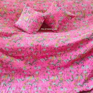 Cotton throw bedspread kantha quilt bedding bed cover hippie quilting bohemian quilts sale