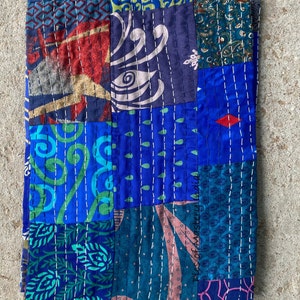 Bohemian Patchwork Quilt Kantha Quilt Handmade Vintage Quilts Boho Bedding Throw Blanket Bedspread Quilting Hippie Quilts For Sale Blue