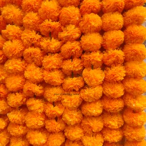 SALDI su ghirlande di fiori di calendula Deewali decorativi artificiali indiani per decorazioni natalizie per feste nuziali Diwali