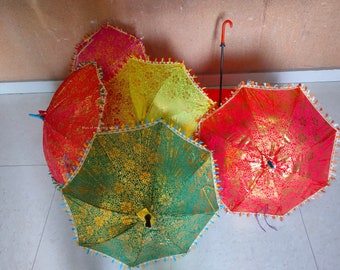 Lot de gros de parapluies décoratifs Sum Parasol imprimés parapluies décoration de mariage Parasols