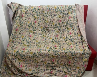 Beautiful, unique Indian kantha quilts