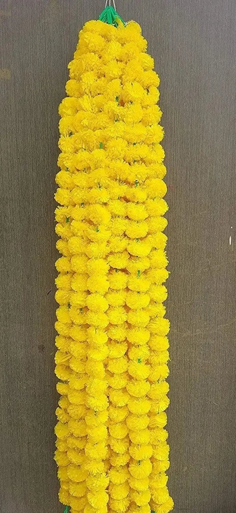 Wholesale Lot of Artificial Yellow Marigold Flower Garlands Etsy