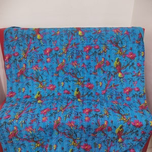 Kantha Quilt Indian Kantha Quilt Kantha Bedcover Cotton Blanket Gudari