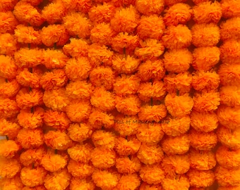 Verkauf auf indische künstliche dekorative Ringelblumen-Girlanden-Schnüre für Weihnachtshochzeitsfest-Dekoration