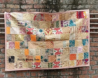 Embroidered wall hanging patchwork tapestries 60X40 inches