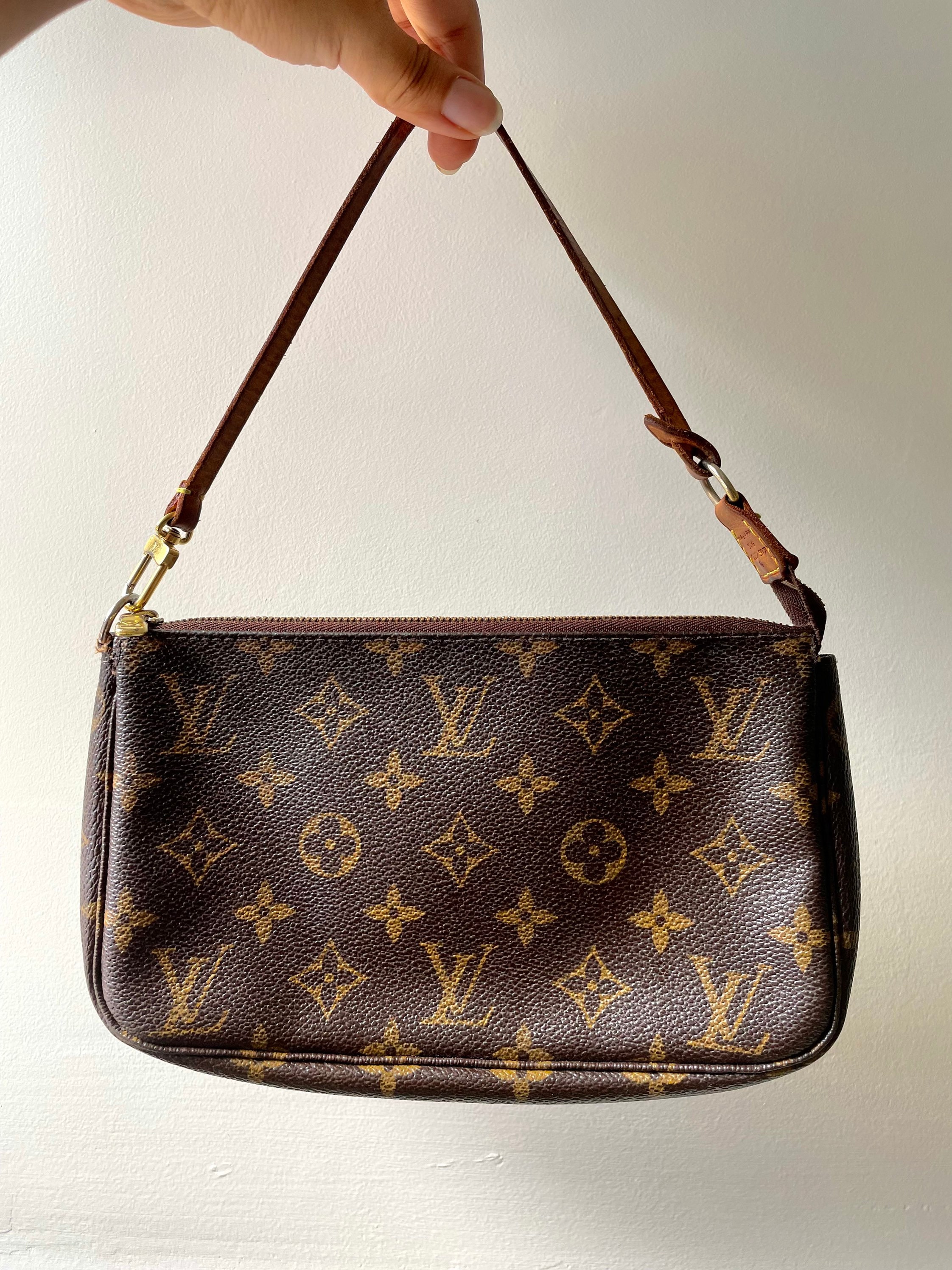 Louis Vuitton // 2001 Brown Monogram Pochette Accessoires Bag
