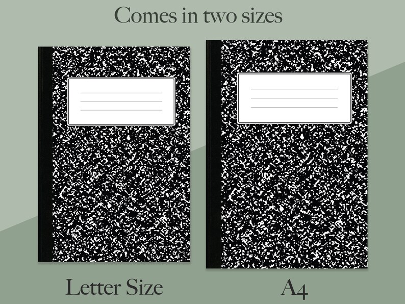 Digital Composition Notebook Covers for Goodnotes Digital Etsy