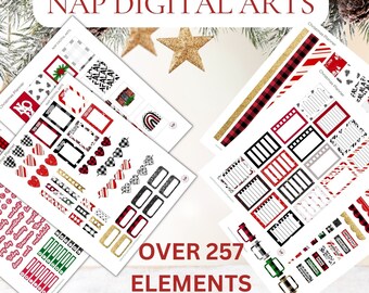 Printable bullet journal, Christmas planner stickers, Christmas journal planner, Holiday planner stickers, Christmas planner printable, Xmas