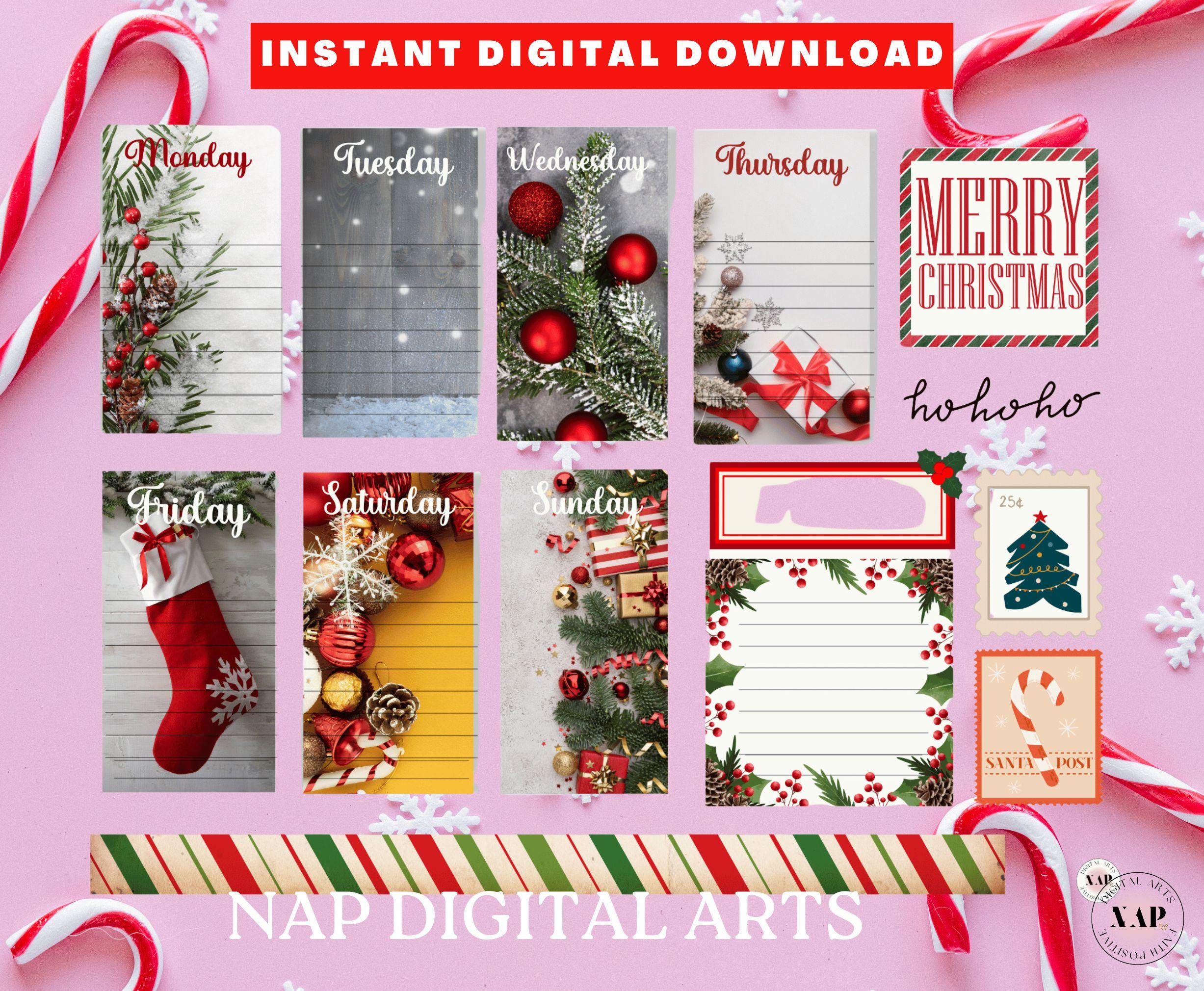 Holiday Charms Planner Printable, Christmas Planner Printable Bundle ...