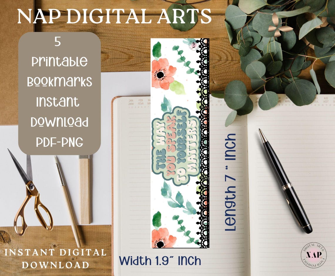 Positive Affirmation Bookmarks, Inspirational Quotes, Self Love ...