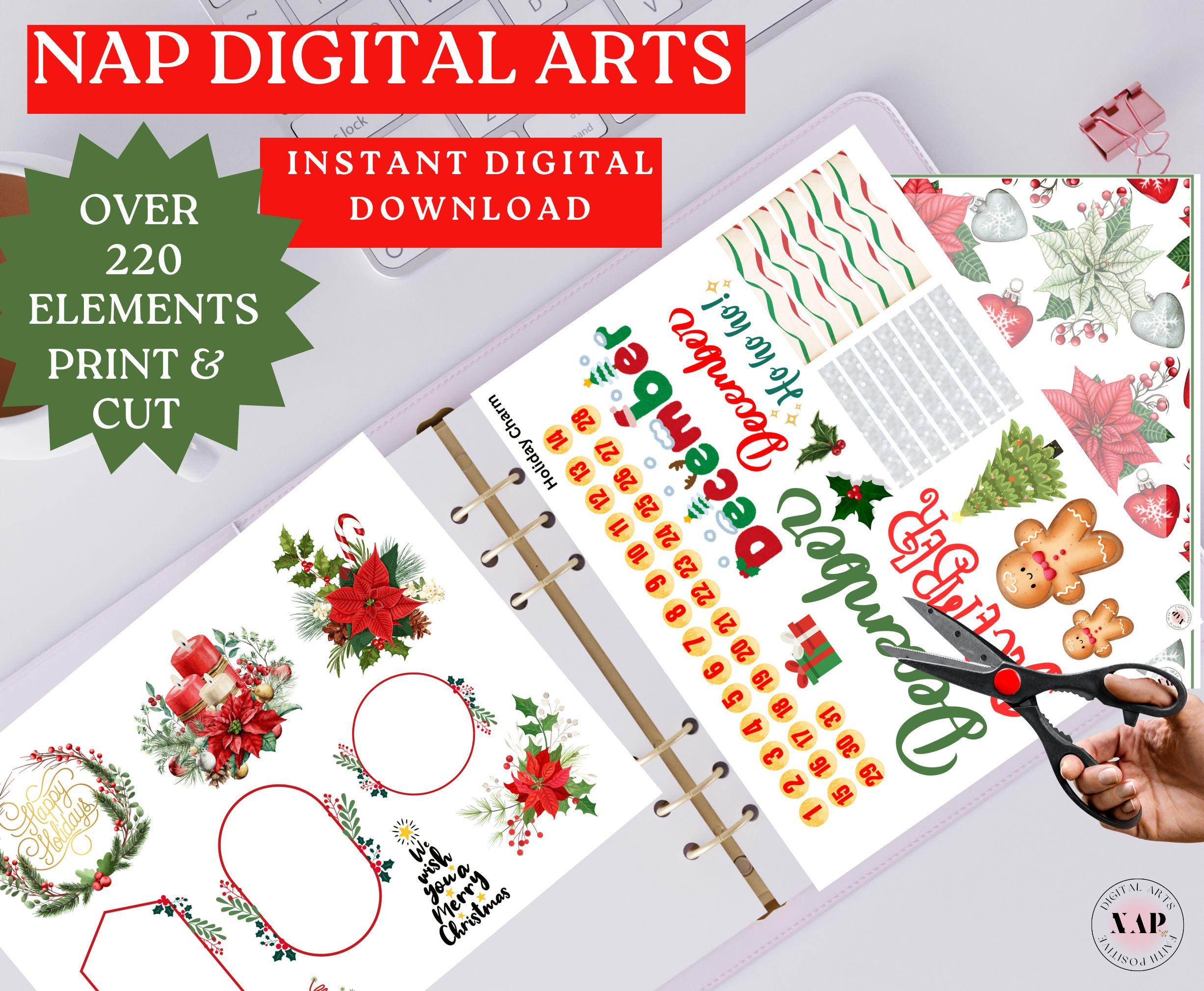 Holiday Charms Planner Printable, Christmas Planner Printable Bundle ...