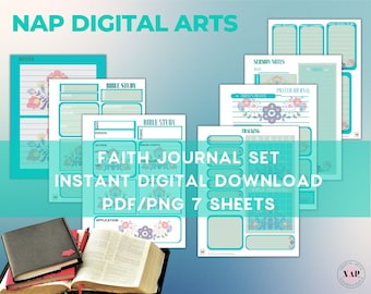 Bible journaling, Bible journal, Faith Printable, Journal, Bible journal printable, Prayer journal, Sermon notes, Religious printable