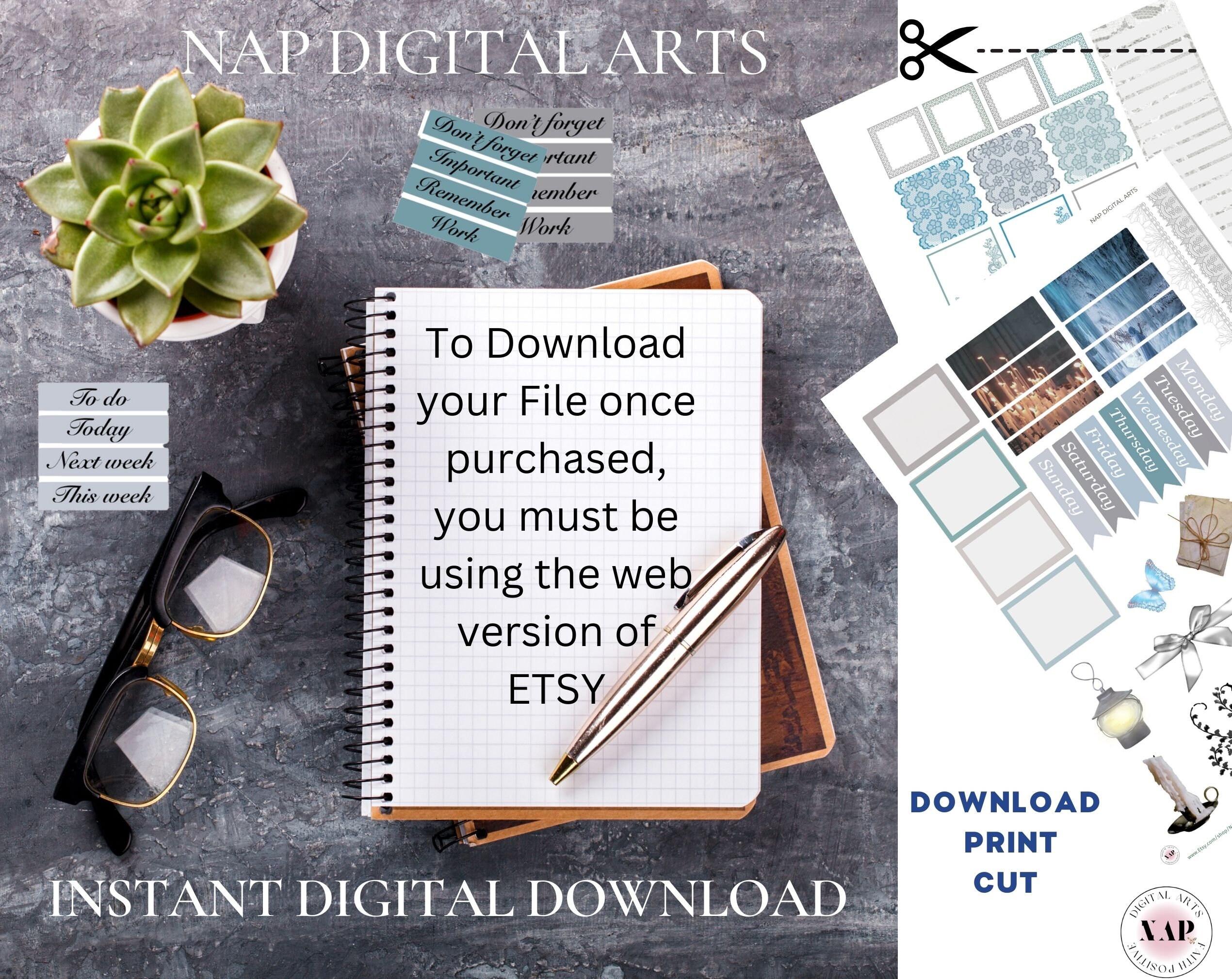 Printable Lace Bullet Journal, Note Journal Sheet, Bullet Sticker ...
